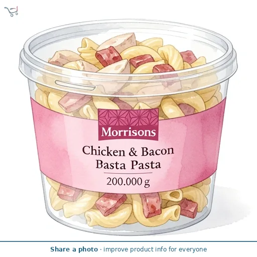 Morrisons Chicken & Bacon Pasta 200g
