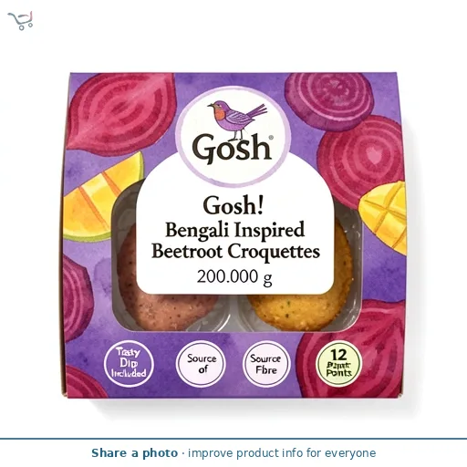 Gosh! Bengali Inspired Beetroot Croquettes 200G