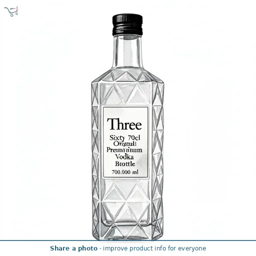 Three Sixty 70cl Original Premium Vodka Bottle