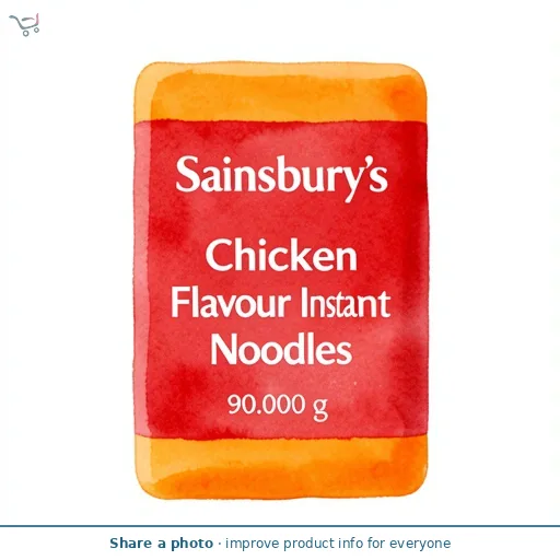 Sainsbury's Chicken Flavour Instant Noodles 90g