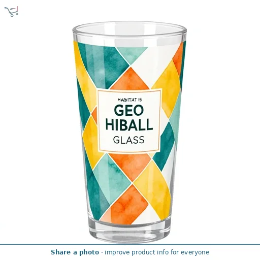 Habitat Geo Cube Hiball Glass