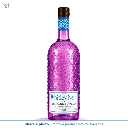 Whitley Neill 0.0% Alcohol Free Rhubarb & Ginger Spirit 70cl