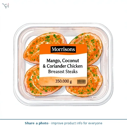 Morrisons British Mango, Coconut & Coriander Chicken Breast Steaks 350g
