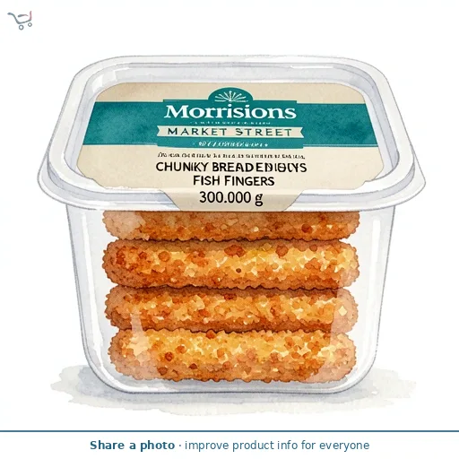Morrisons Market Street Chunky Breaded Fish Fingers 300G