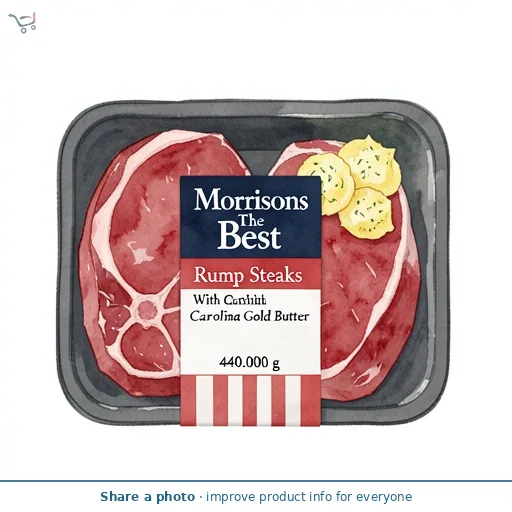 Morrisons The Best British Rump Steaks & GoldCarolina  Butter 440g