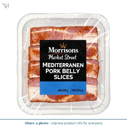 Morrisons British Mediterranean Pork Belly Slices 400g