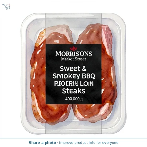 Morrisons British Sweet & Smokey Bbq Pork Loin Steaks 400g