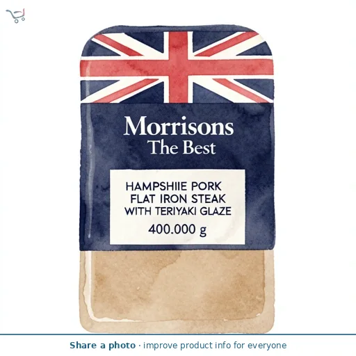 Morrisons The Best British Pork Flat Iron Steak With Teriyaki Glaze 400g