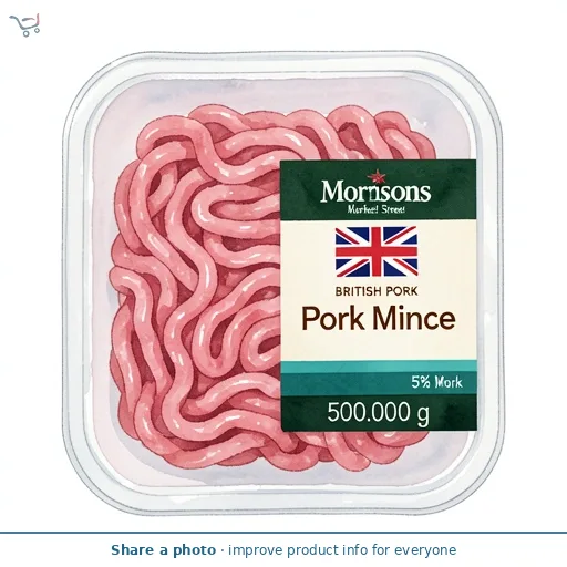 Morrisons British Pork Mince 5% Fat 500g