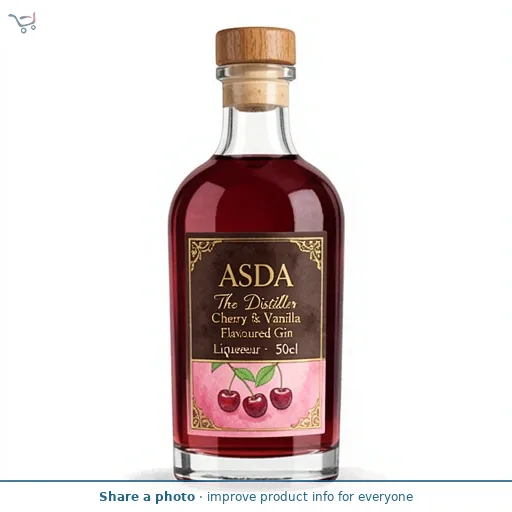 ASDA The Distiller Cherry & Vanilla Flavoured Gin Liqueur 50cl