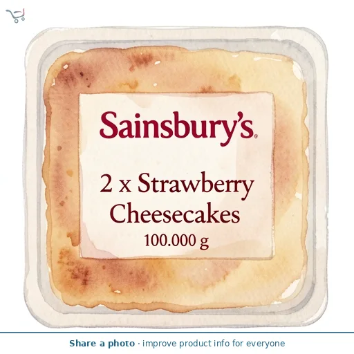 Sainsbury's Strawberry Cheesecakes 200g (2 x 100g)