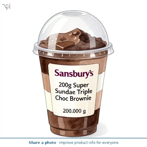 Sainsbury's Loaded 200g Triple Choc Brownie Super Sundae