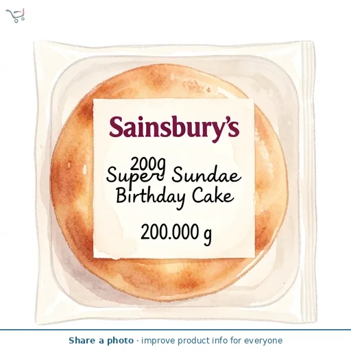 Sainsbury's 200g Loaded Birthday Cake Super Sundae