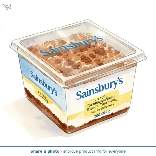 Sainsbury's 2 x 100g Caramelised Biscuit Tiramisu, Taste the Difference