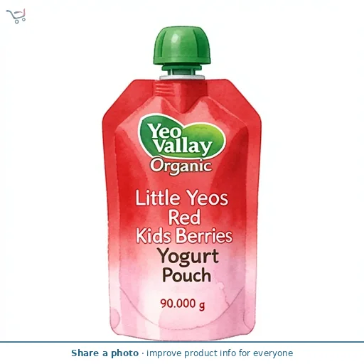 Yeo Valley Organic Little Yeos Red Berries Kids Yogurt Pouch 90g