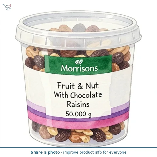 Morrisons Fruit & Nut With Chocolate Raisins 