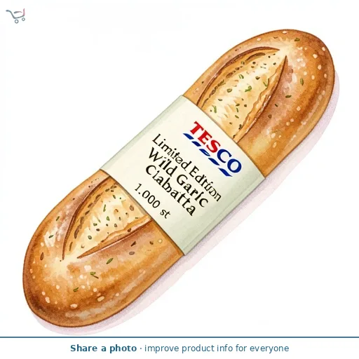 Tesco Finest Limited Edition Wild Garlic Ciabatta 320G