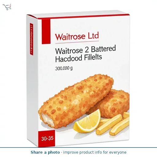 Waitrose 2 Battered Haddock Fillets