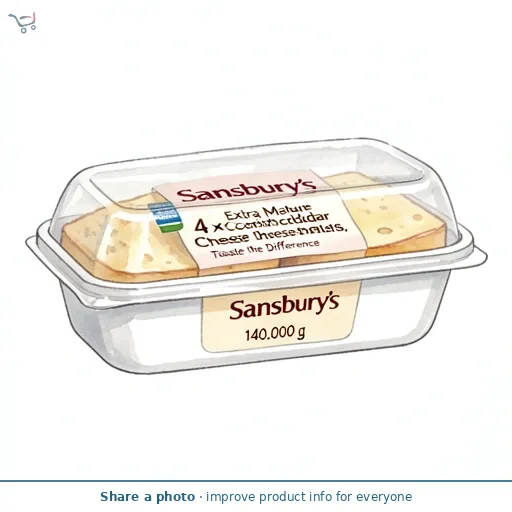 Sainsbury's 4 x Extra Mature Cornish Cheddar Cheese Melts, Taste the Difference 140g