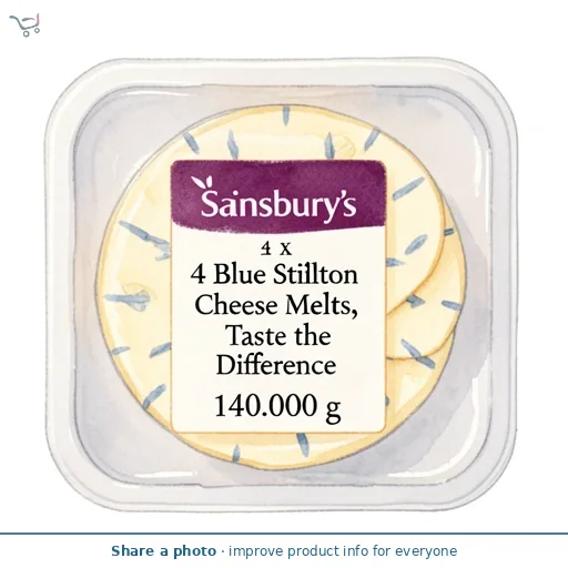 Sainsbury's 4 x Blue Stilton Cheese Melts, Taste the Difference 140g