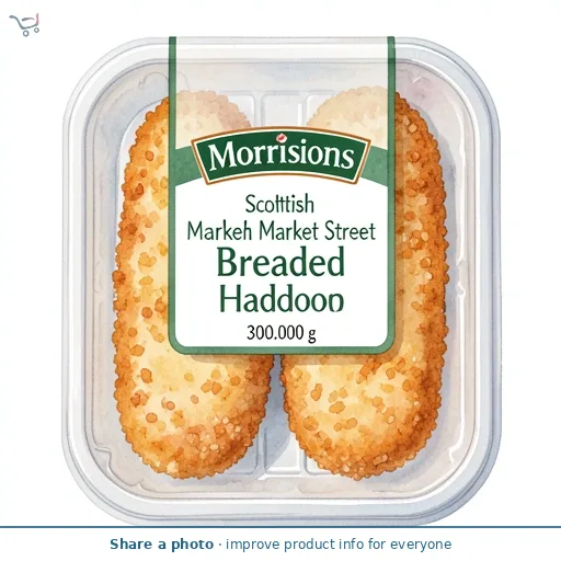 Morrisons Scottish Market Street Breaded Haddock 