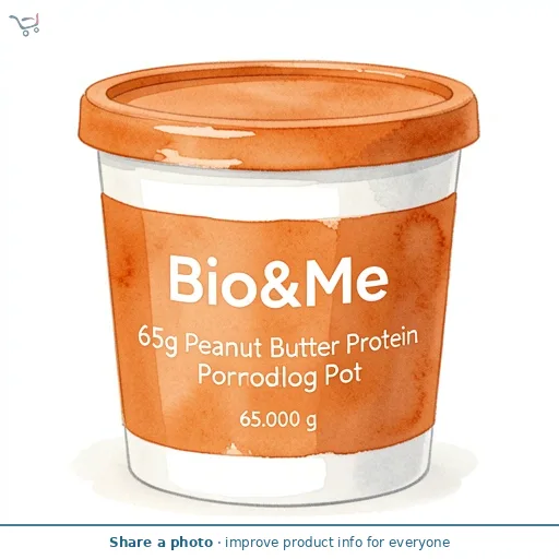 Bio&Me 65g Peanut Butter Protein Porridge Pot