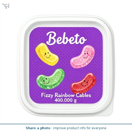 Bebeto Fizzy Rainbow Cables 400g