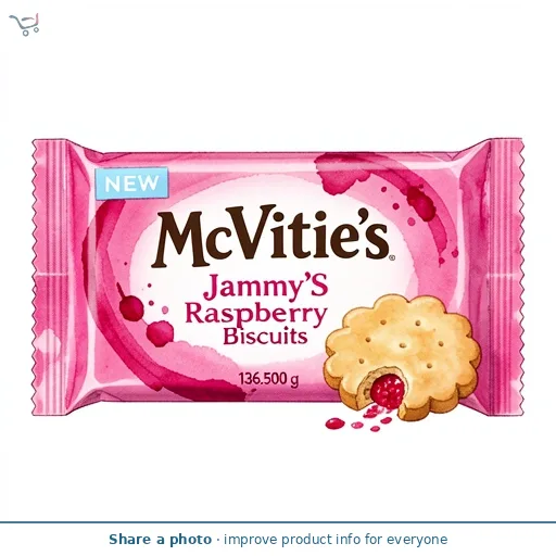 Mcvitie'S Jammy'S Raspberry Biscuits 136.5g