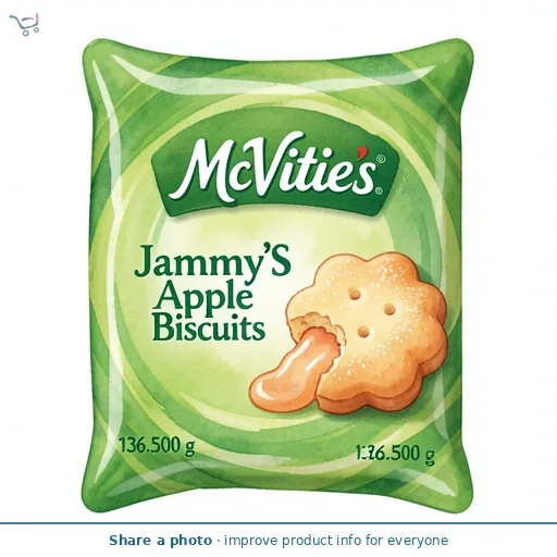 Mcvitie's Jammy's Apple Biscuits 136.5g