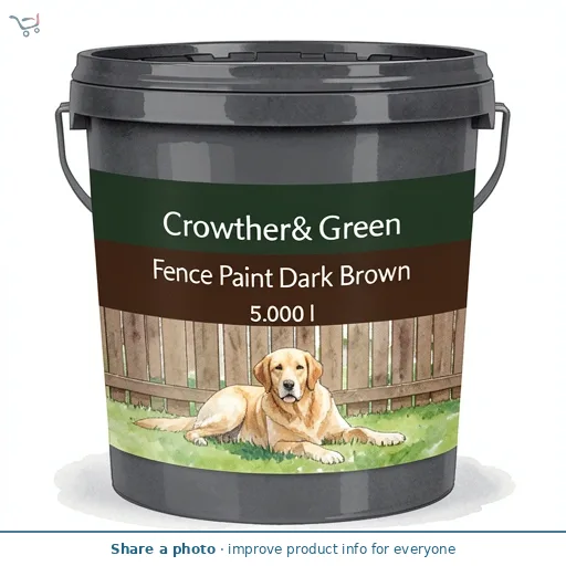 Crowther & Green Fence Paint Dark Brown 5l