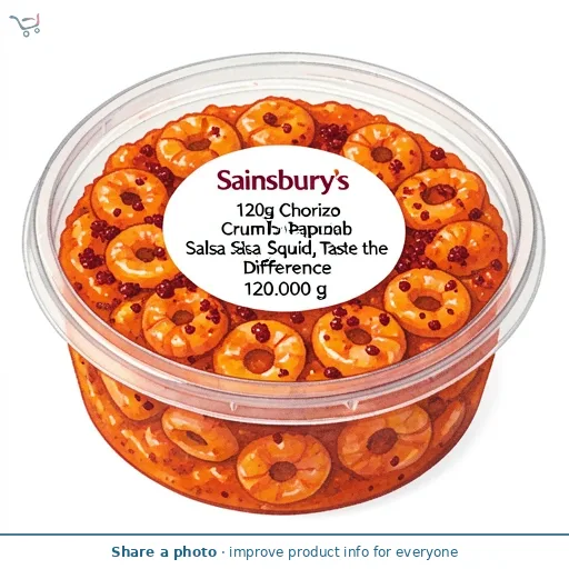 Sainsbury's 120g Chorizo Crumb Paprika Salsa Squid, Taste the Difference