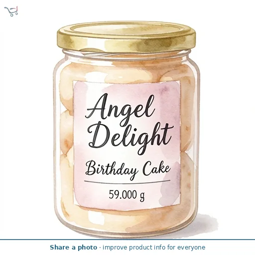 Angel Delight Birthday Cake 