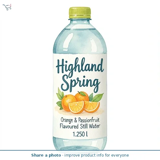 Highland Spring Orange & Passionfruit Flavoured Still Water 1.25 L