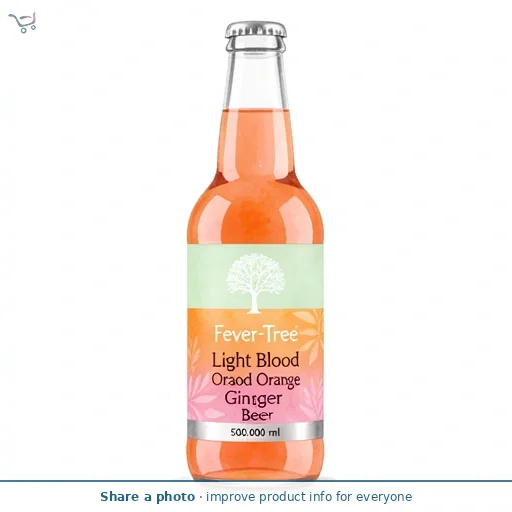 Fever-Tree Light Blood Orange Ginger Beer 500ML