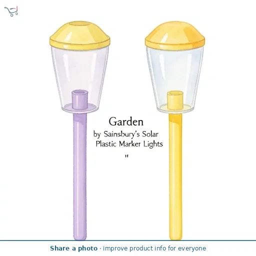 Garden by Sainsbury's Solar Plastic Marker Lights