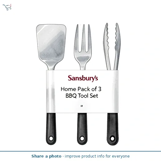 Sainsbury's Home Pack of 3 BBQ Tool Set