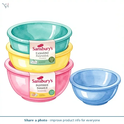Sainsbury's Home Pack of 4 Expanded Polypropylene Bowls
