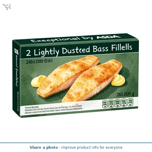 Exceptional by ASDA 2 Lightly Dusted Sea Bass Fillets 265g
