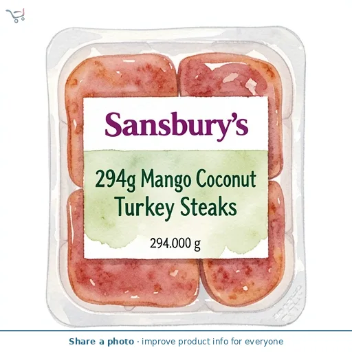 Sainsbury's Mango, Coconut & Lime Turkey Breast Steaks 294g