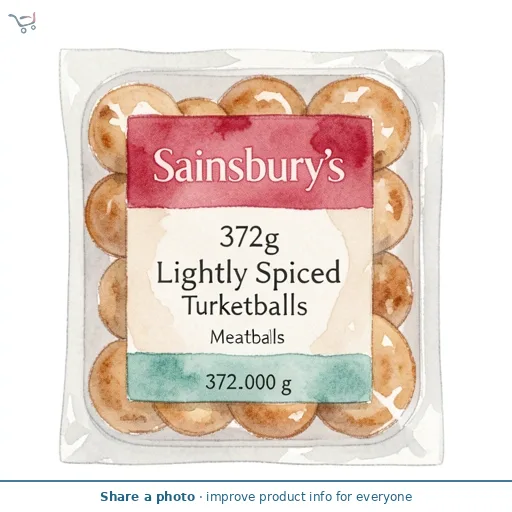 Sainsbury's 372g Lightly Spiced Mexican Style Turkey Meatballs