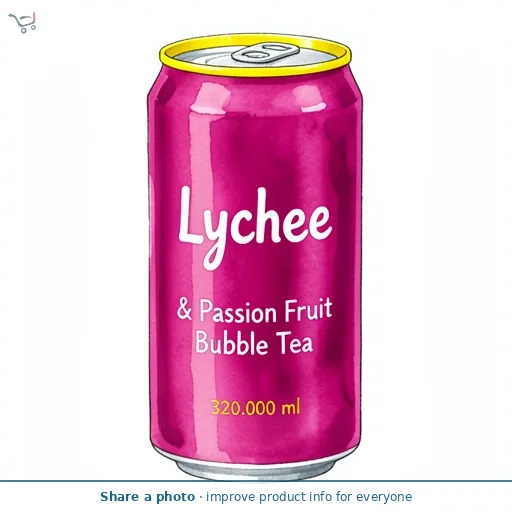 Lychee & Passion Fruit Bubble Tea