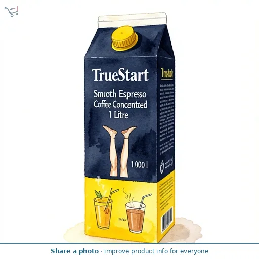TrueStart Smooth Espresso Coffee Concentrated 1 Litre