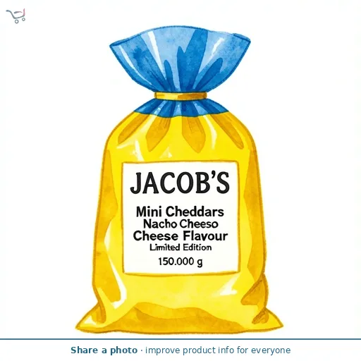 JACOB'S Mini Cheddars Nacho Cheese Flavour Limited Edition 150G