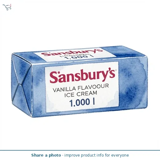 Sainsbury's Vanilla Flavour Ice Cream 1L