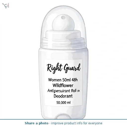 Right Guard Women 50ml 48h Wildflower Antiperspirant Roll on Deodorant