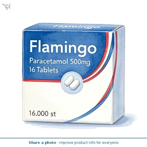 Flamingo Paracetamol 500mg 16 Tablets