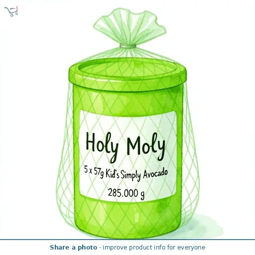 Holy Moly 5 x 57g Kid's Simply Avocado