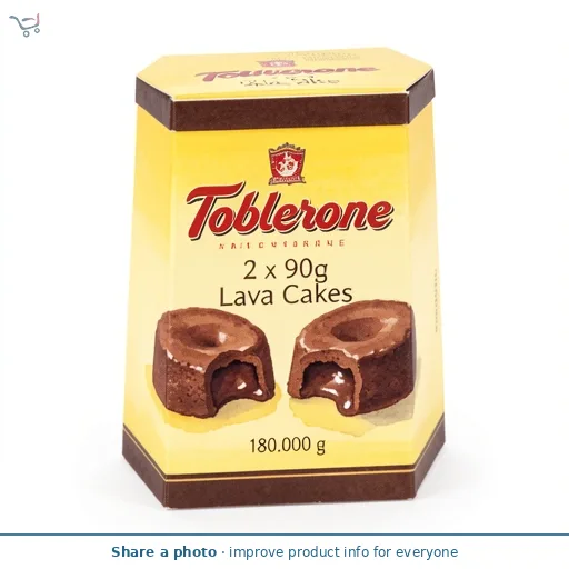 Toblerone 2 x 90g Lava Cakes