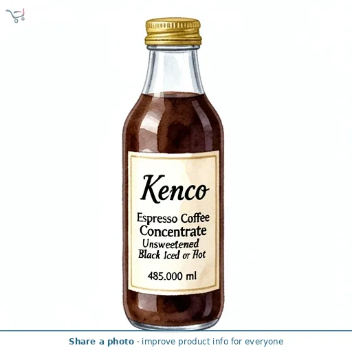 KENCO ICED HOT ESPRESSO CONCENTRATE BLACK 485ML