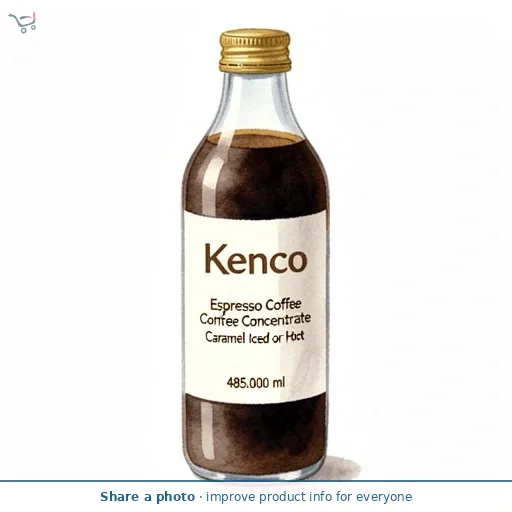 KENCO ICED HOT ESPRESSO CONCENTRATE CARAMEL 485ML 
